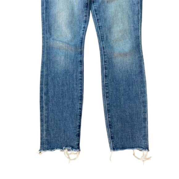 MOTHER High Waisted Looker Ankle Fray Jeans in WANDER DUST SIZE 25 - Picture 9 of 14